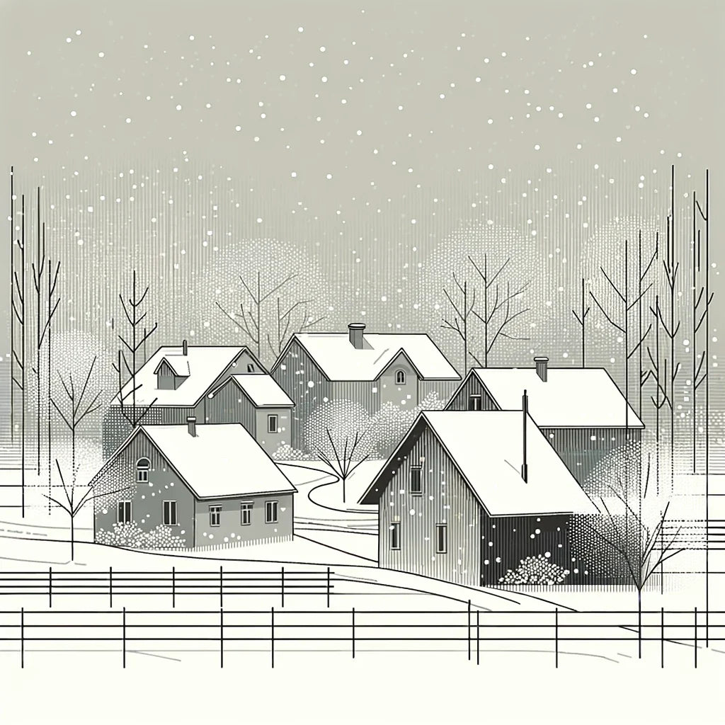 Winter's First Snow Canvas