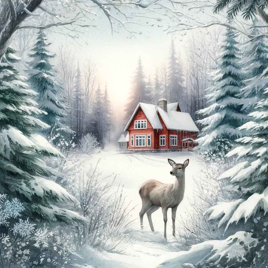 Winter's Gentle Gaze Canvas
