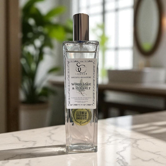 Wood Sage & Sea Salt Luxury Room Spray (Alcohol‑Free) – 100ml
