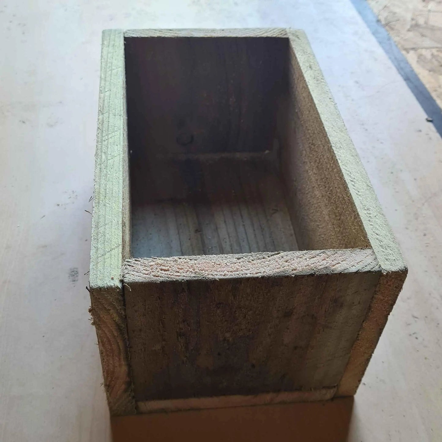 Wooden Rustic Planter Window Box no feet