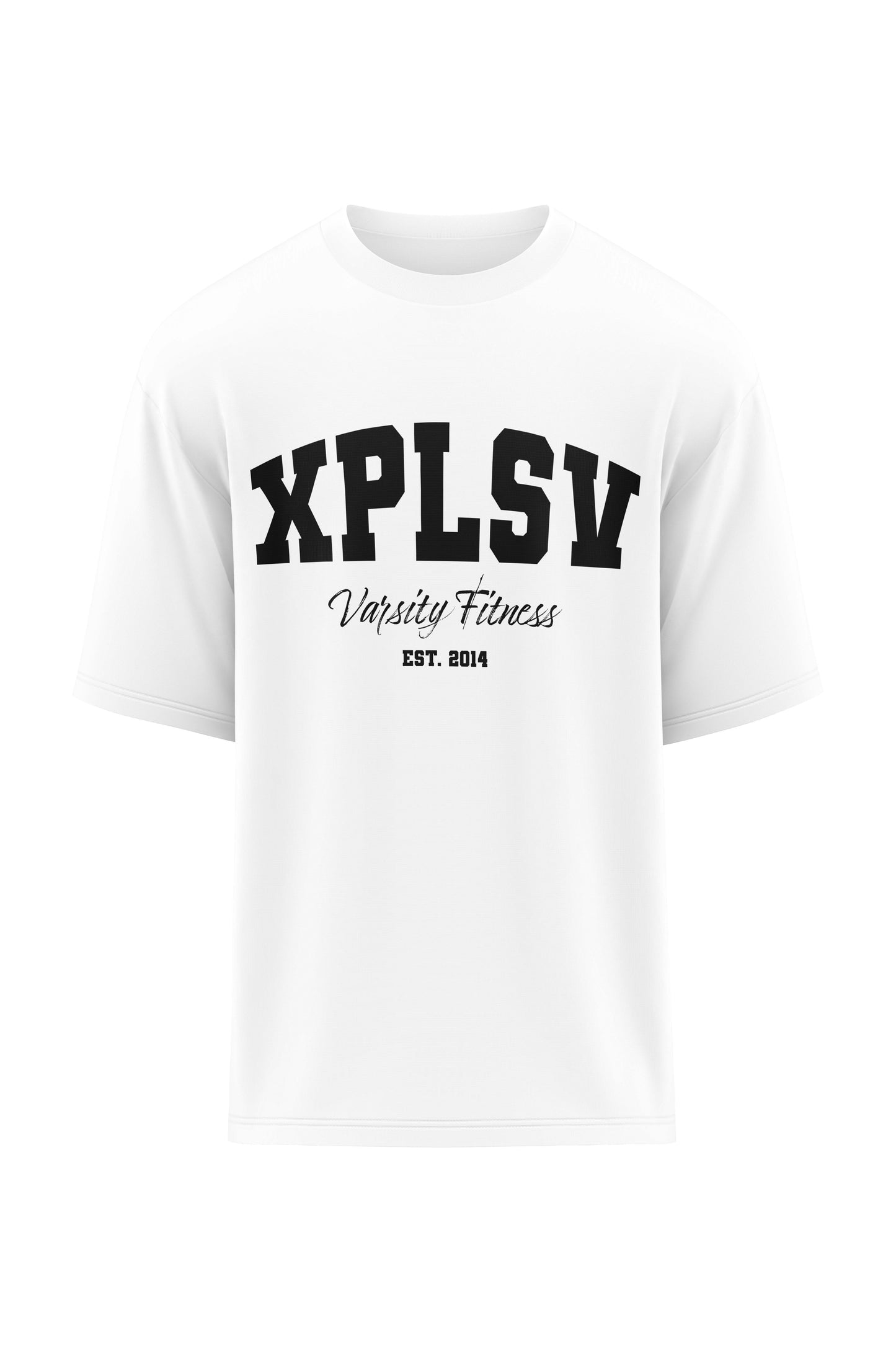 XAPE Varsity Fitness V2 Oversized Tee - White