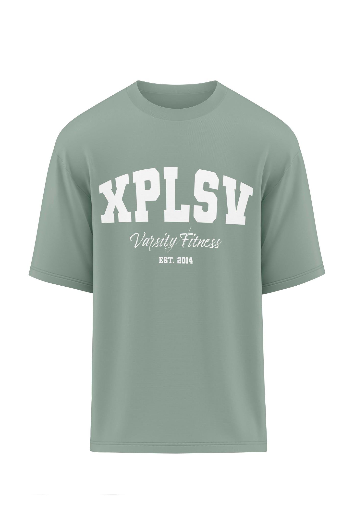 XAPE Varsity Fitness V2 Oversized Tee - Sage