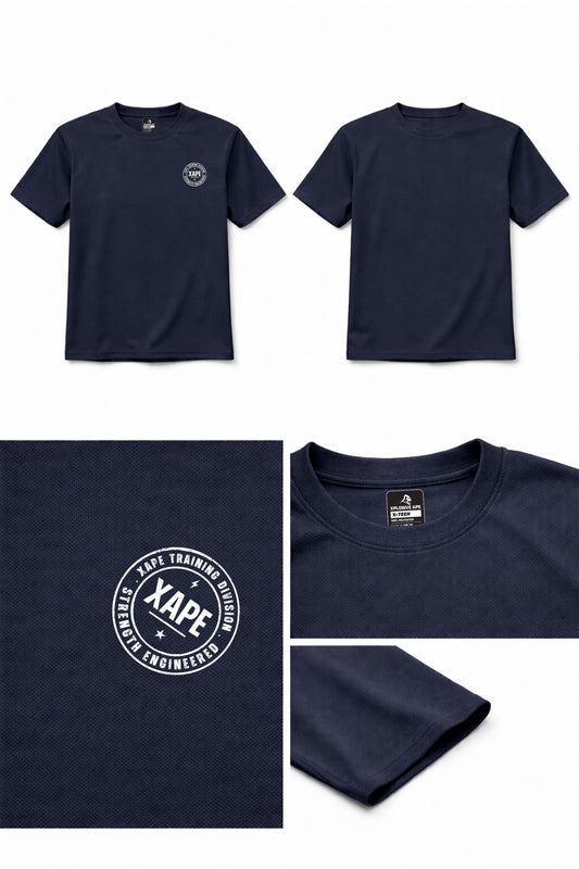 XAPE Classic Badge Logo X Tech Tee - Navy