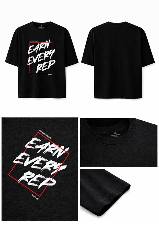 XAPE Weight Warp Oversized Tee - Black