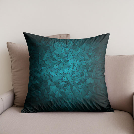 Geometric Sea Breeze Cotton Cushion