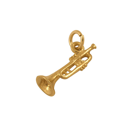 9ct Gold Trumpet Charm