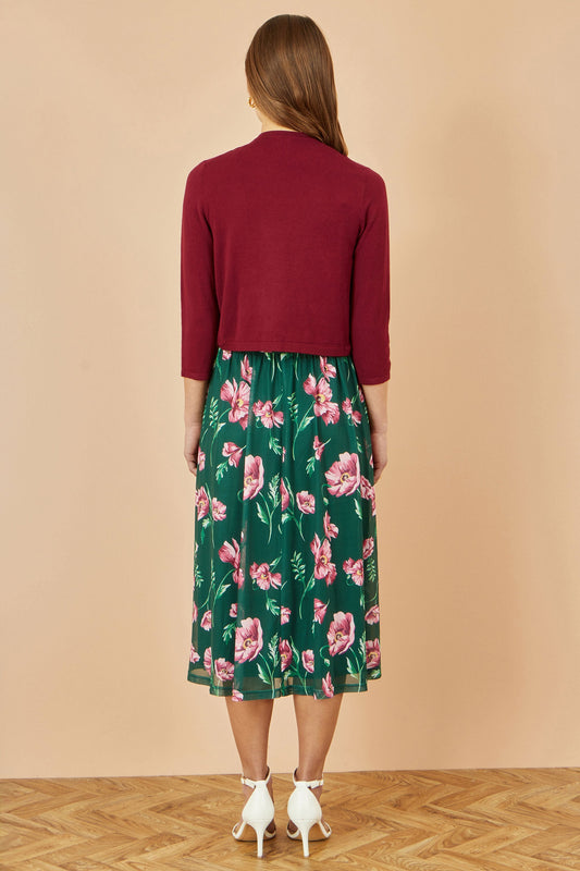 Yumi Burgundy Knitted Bolero