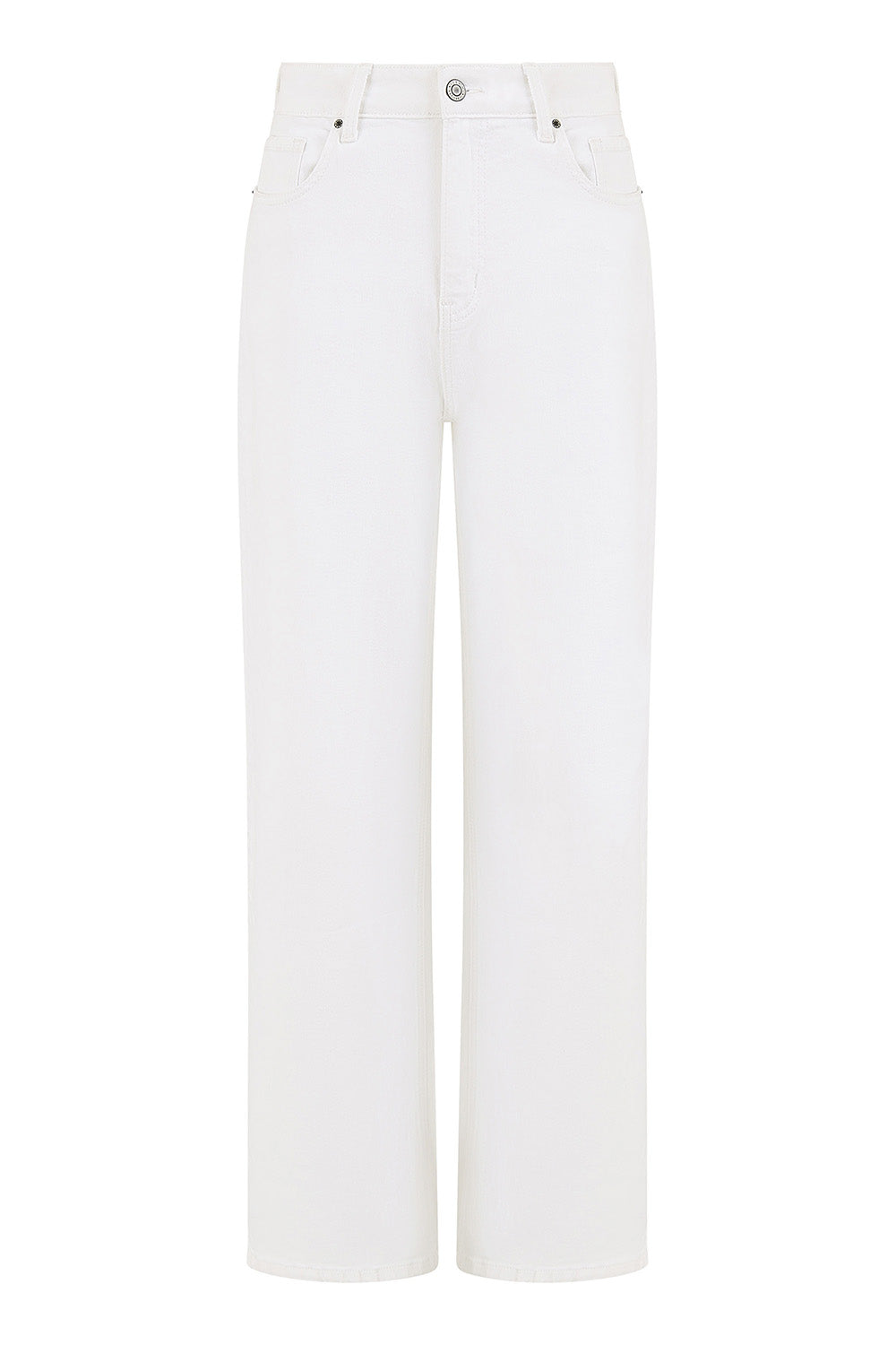 Yumi White Wide Leg High Waist Jeans