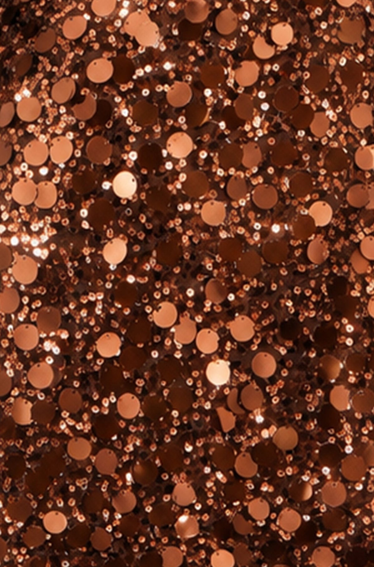 Yumi Copper Big Sequin Tunic Dress