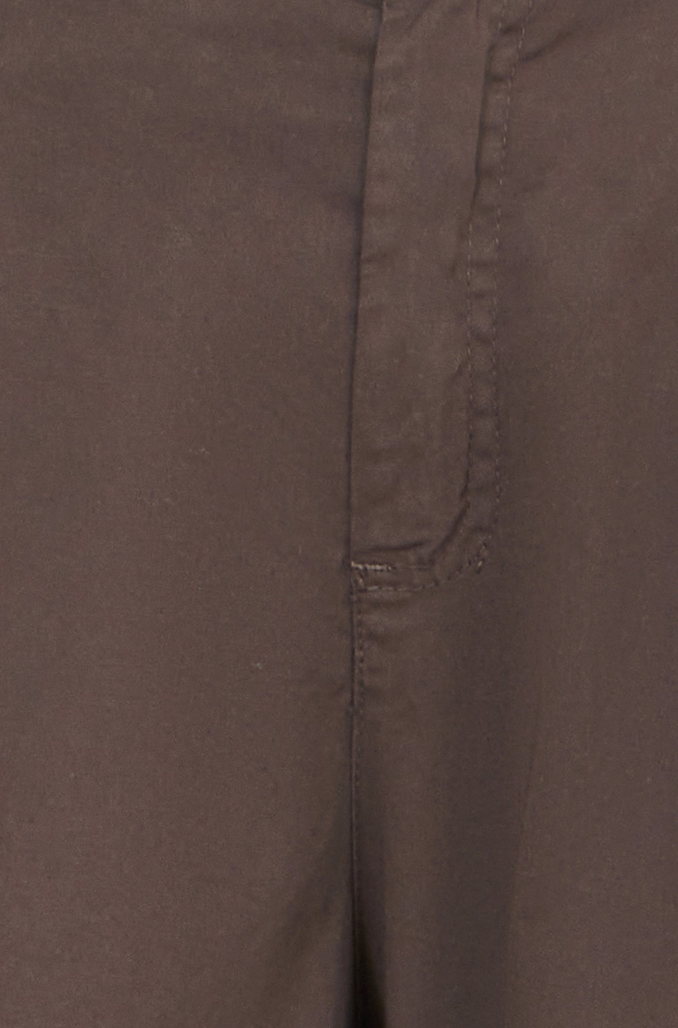 Yumi Brown Cotton Canvas Chino Trousers