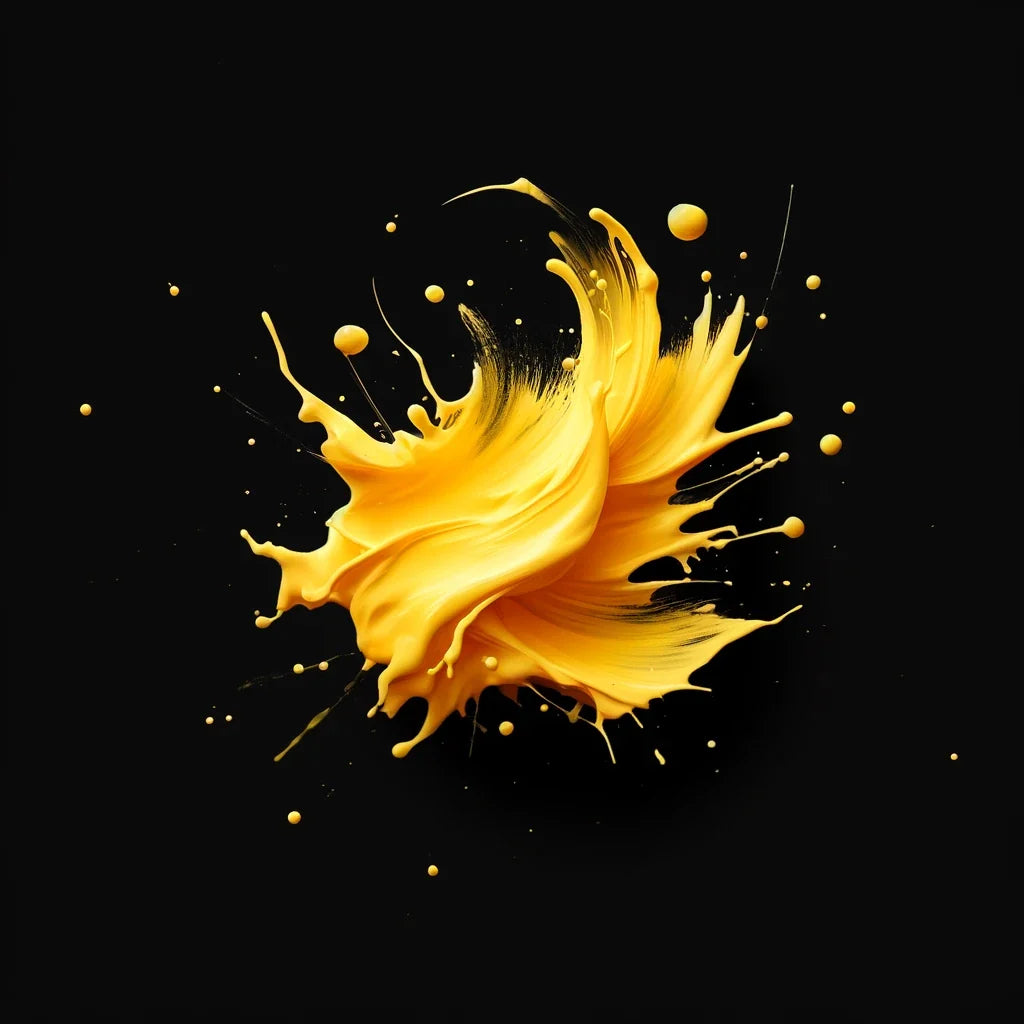 Yellow Burst Canvas