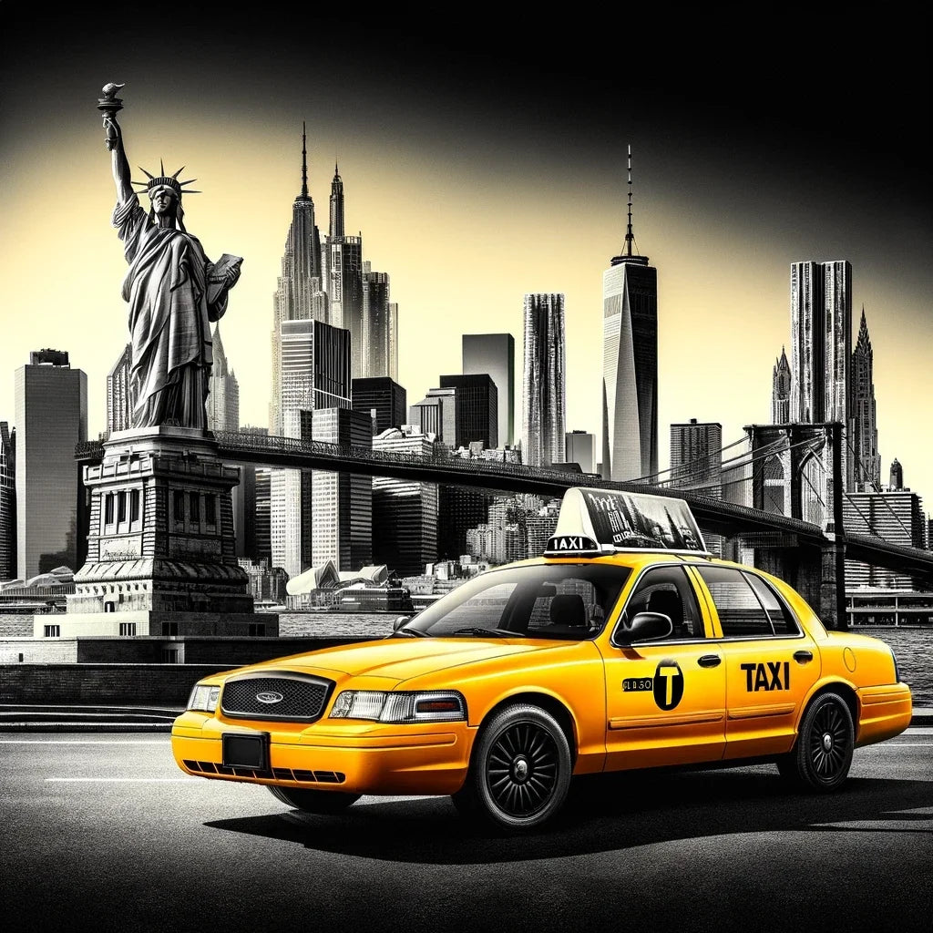 Yellow Cab in NYC Canvas