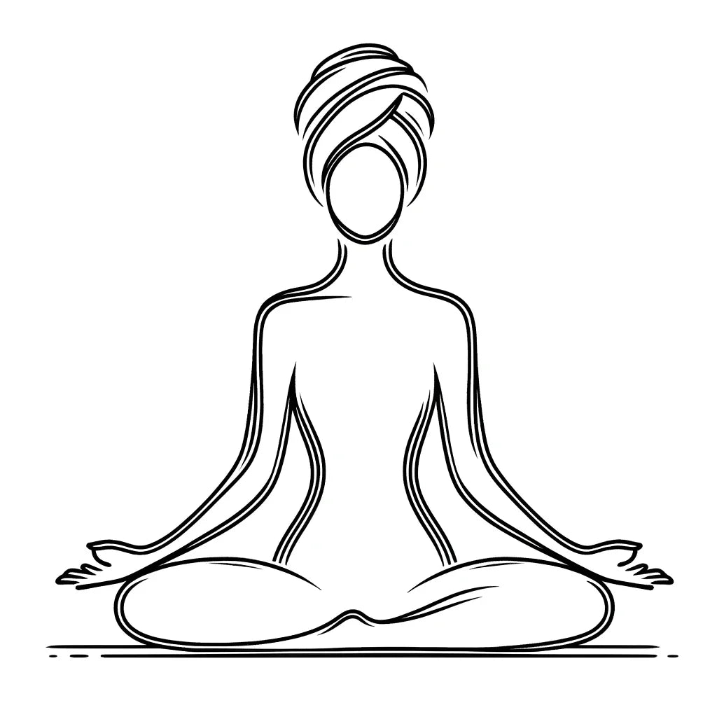Yoga Serenity Silhouette Cotton Cushion