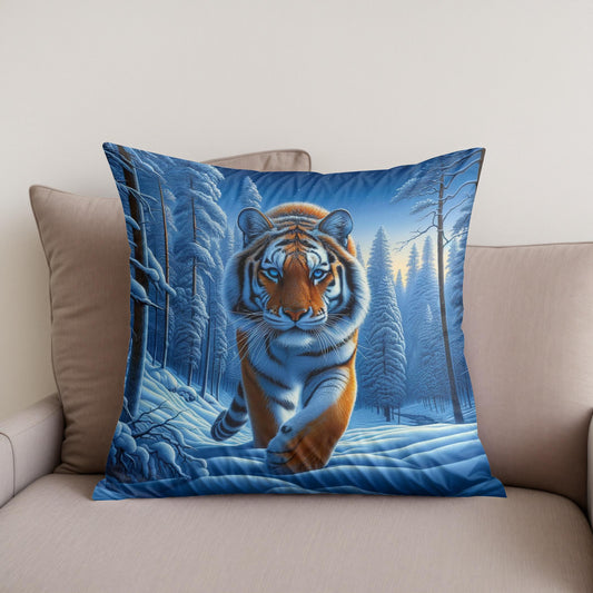 Siberian Solitude Cotton Cushion