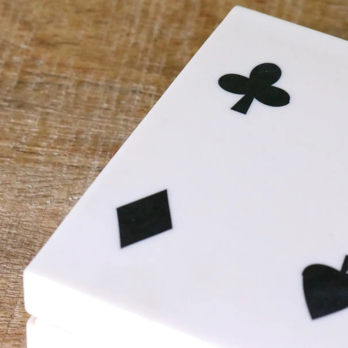 Zarita Luxury Playing Card Box Black and White