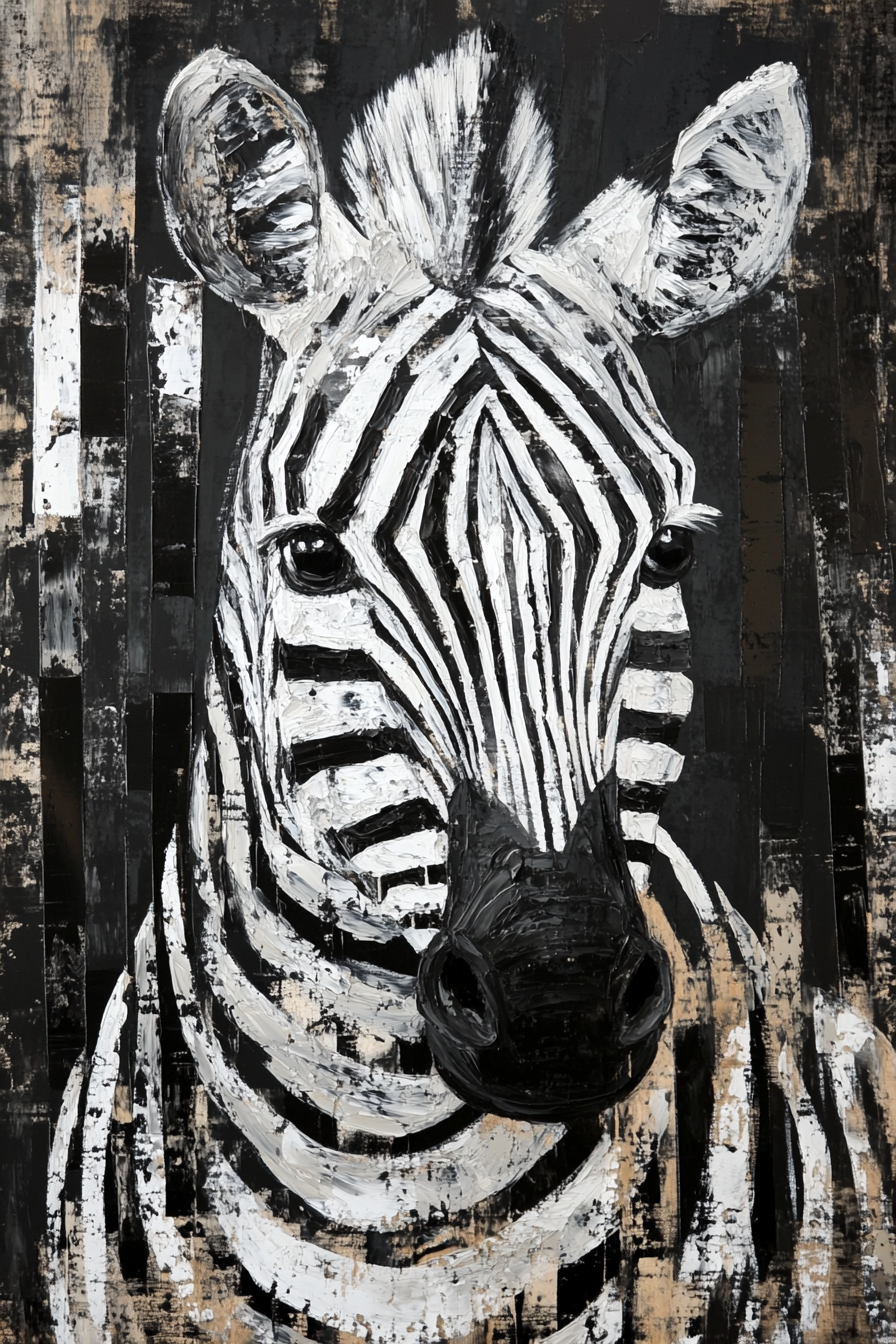 Zebra Geometry Blanket