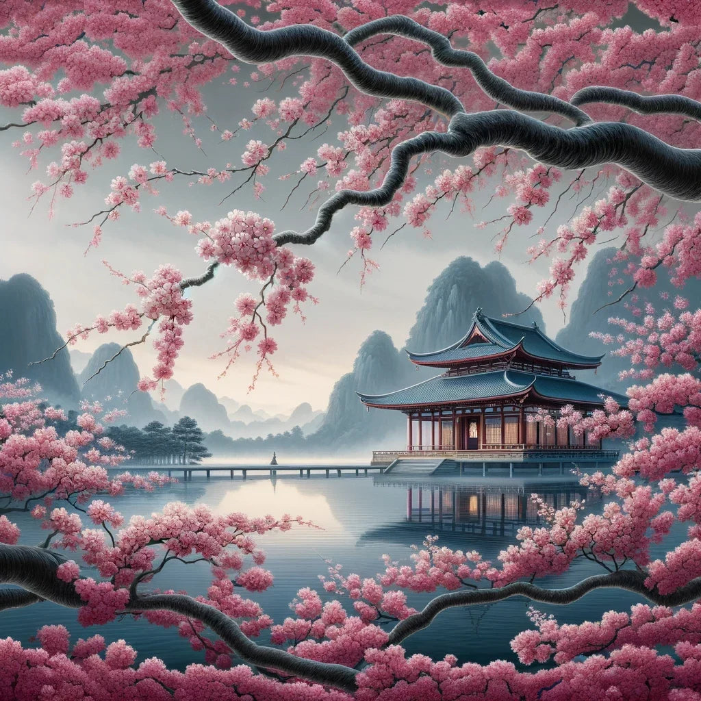 Zen Temple Serenity Canvas