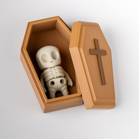 3D Printed Mini Coffin with Removable Lid | Gothic Home Decor & Unique Storage Box