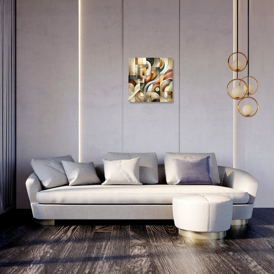 Embrace of Hearth Hues Canvas