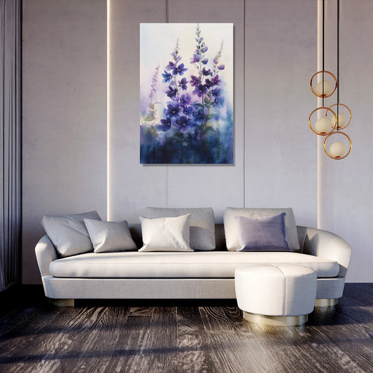 Indigo Lobelia Canvas