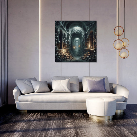 Catacombs Beneath the City Canvas