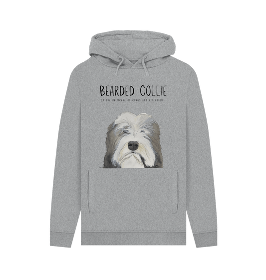 Unleash the Hairicane: Bearded Collie Men’s Hoodie