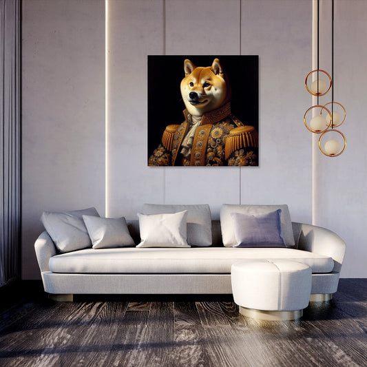 Royal Shiba Impressions Canvas