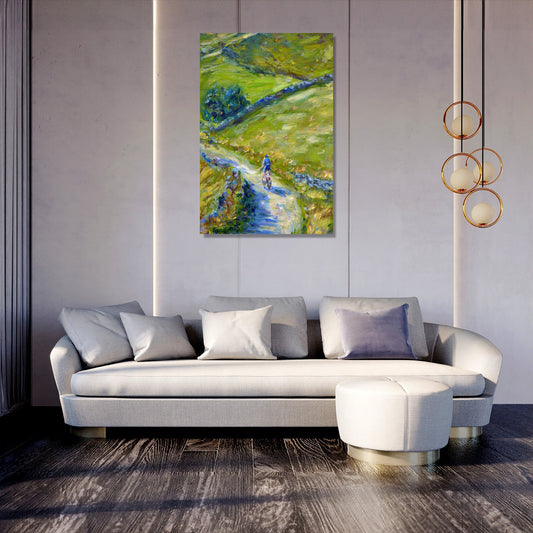 Cyclist's Journey Canvas