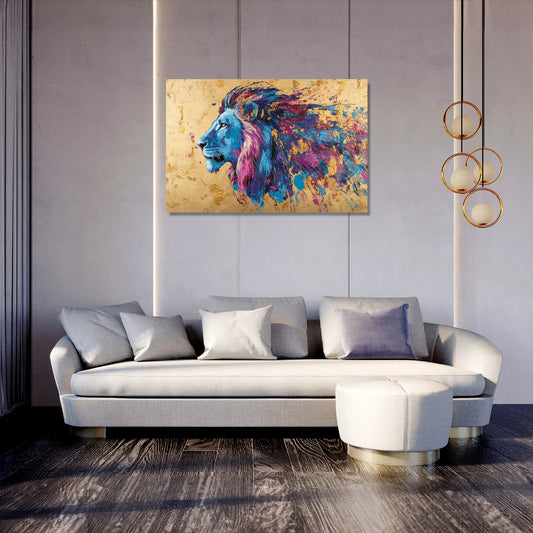 Lion's Sunset Canvas
