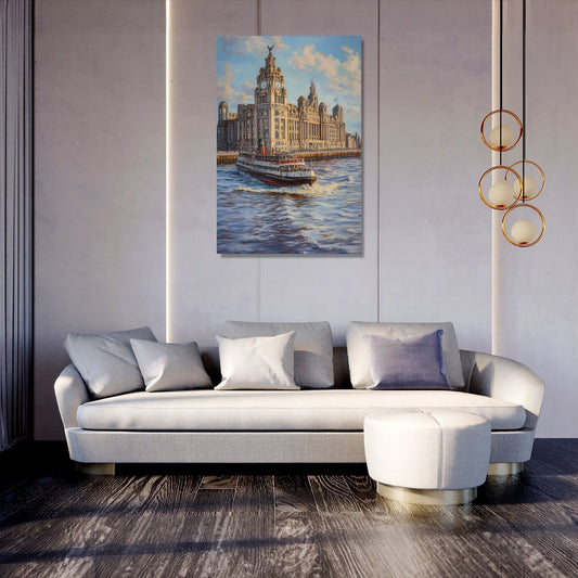 Liver Building Serenity Canvas