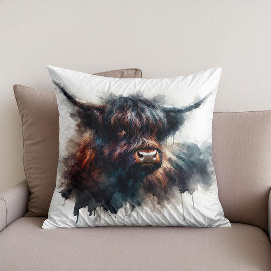 Highland Cow Soul Cotton Cushion