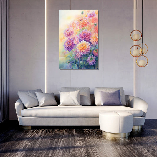 Dahlia Serenity Canvas
