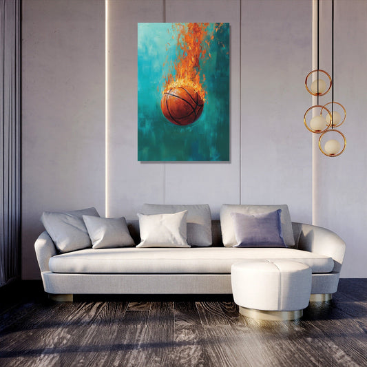 Flaming Hoop Dream Canvas