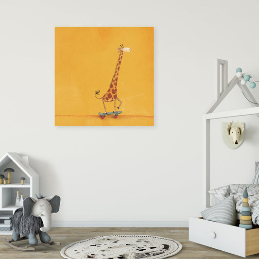Giraffe on Wheels Canvas