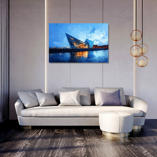 Titanic Belfast Twilight Canvas