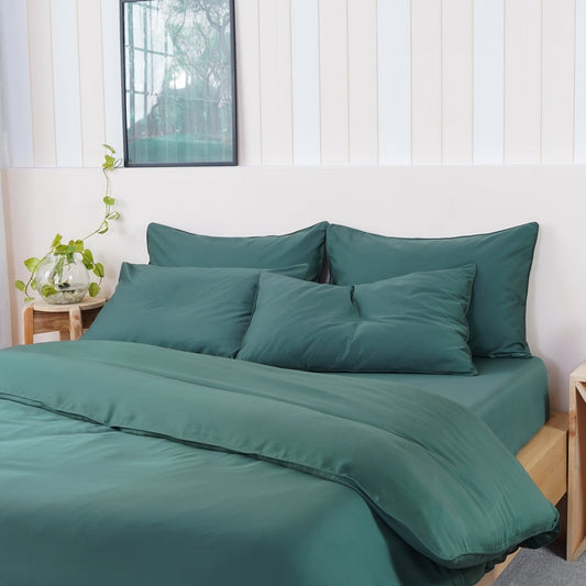 Ackly Bamboo - Royal Green Duvet Cover