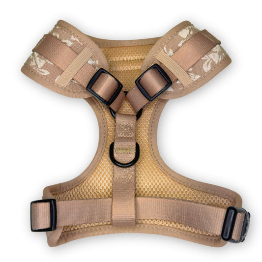 Luxe Adjustable Harness - Toffee Latte Petals