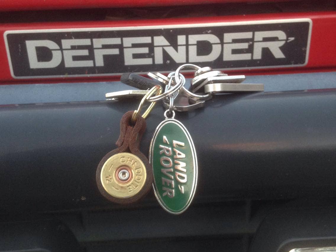 Boult Upcycled Shotgun Cartridge Key Ring with Leather Strap