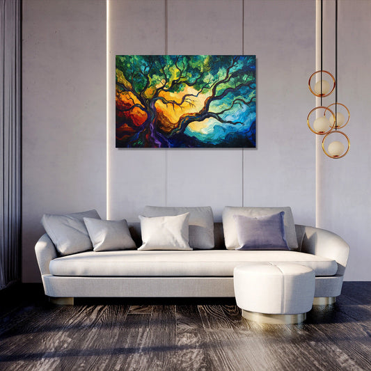 Pulsating Forest Canvas