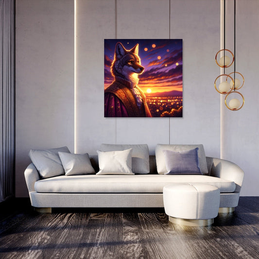 Dusk Majesty Coyote Canvas