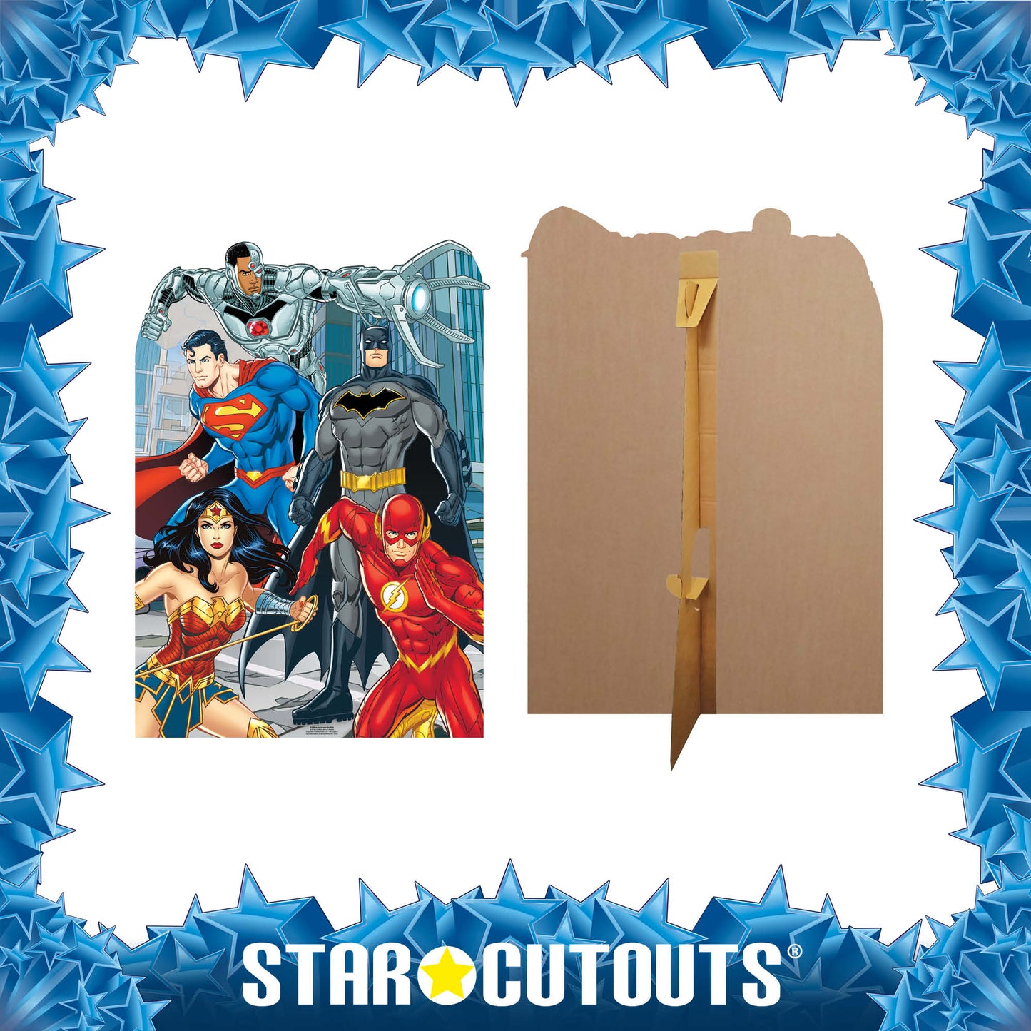 SC886 Justice League Stand-In Animated Child Size Cardboard Cut Out Height 135cm