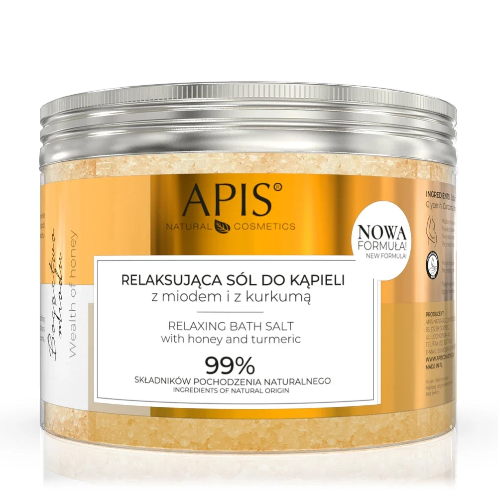Apis Richness of Honey Relaxing Bath Salt with Honey and Turmeric | 650g