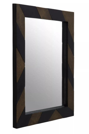 Black and Gold Wall Mirror | Aris