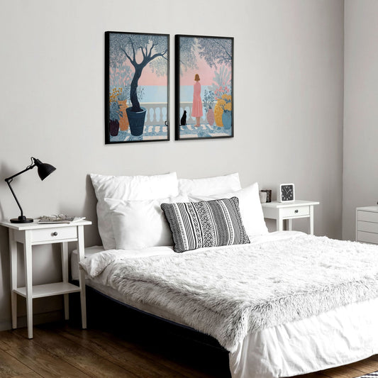 Art With Frames | Set of 2 Italian Lifestyle Wall art Prints