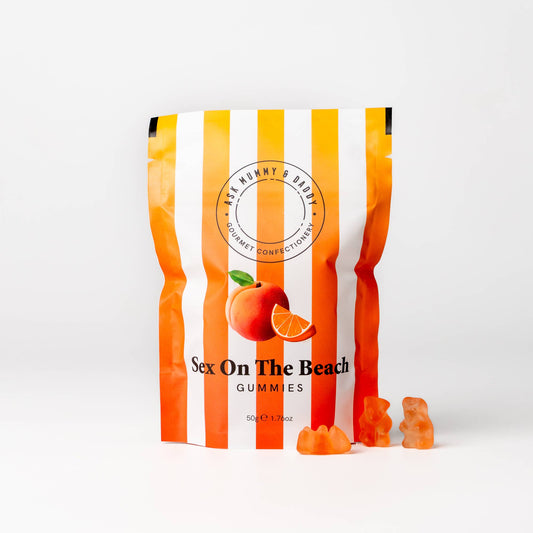 Ask Mummy & Daddy Sex On The Beach Gummies 50g Pouch – Peach Cocktail Gummies