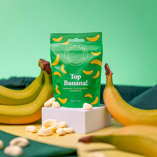Ask Mummy & Daddy Top Banana Foam Gummies 100g Pouch – Banana Flavoured Sweets