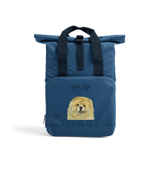 Fawn Chow Chow Chic: Aloof Floof Roll-Top Backpack