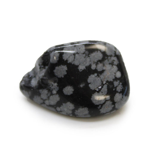 Obsidian Snowflake Tumblestone
