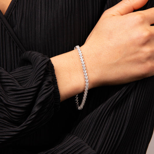 Diamonfire Claw Set Zirconia Tennis Bracelet