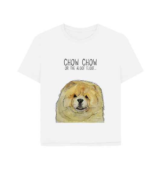 Chow Down in Style: Fawn Chow Chow Relaxed Fit T-Shirt